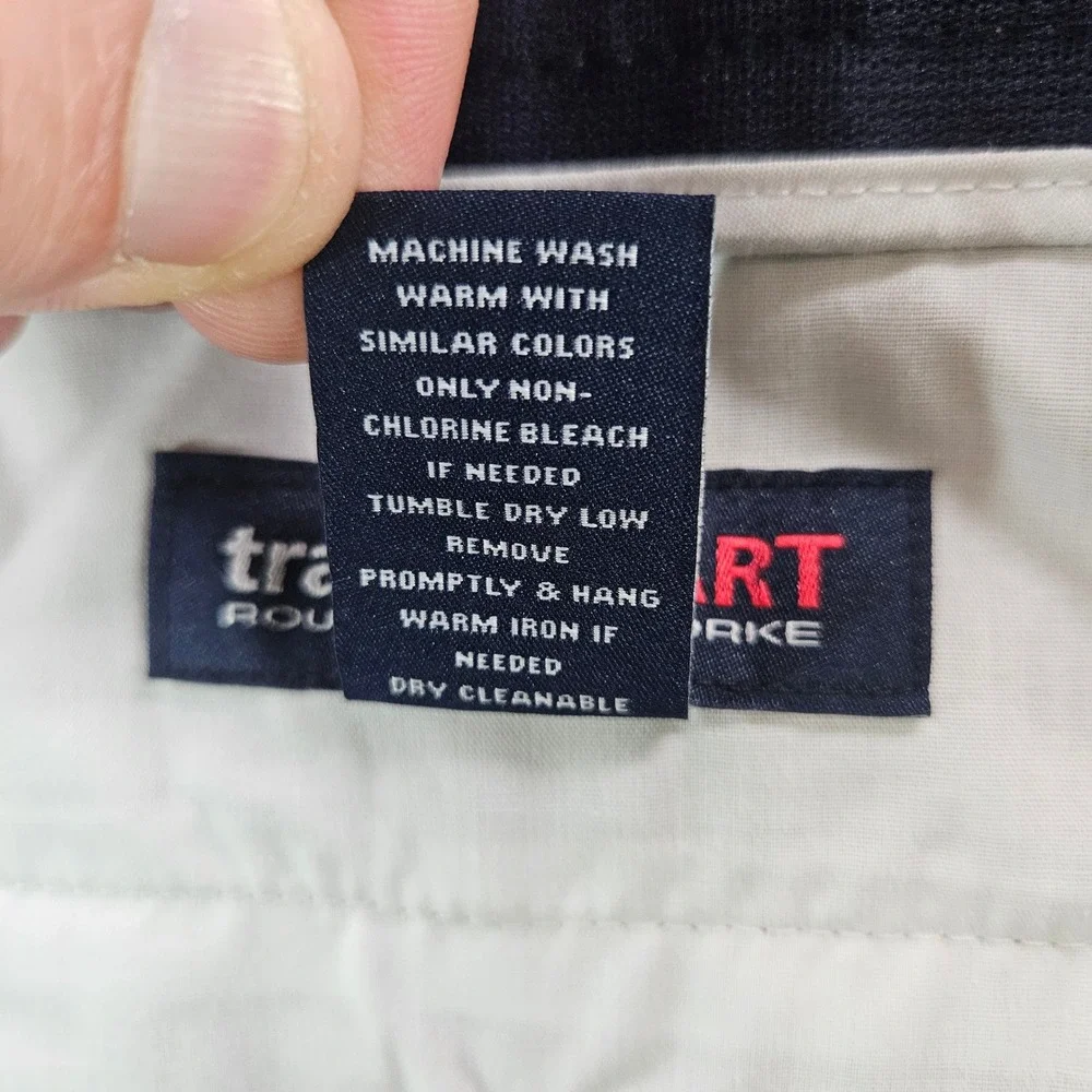 Roundtree & Yorke TravelSmart Khaki Chino Pants 56x30 Big Man Tan Flat Front NEW